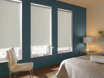 Gardinia Verdunkelungsrollo Thermo Streifen 62 cm x 180 cm Weiß günstig online kaufen