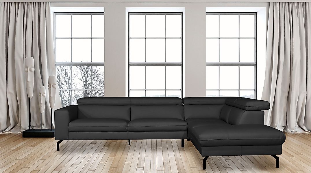 Home affaire Ecksofa »Olanta, modern und bequem, Breite 305cm, Fuß 16cm hoc günstig online kaufen