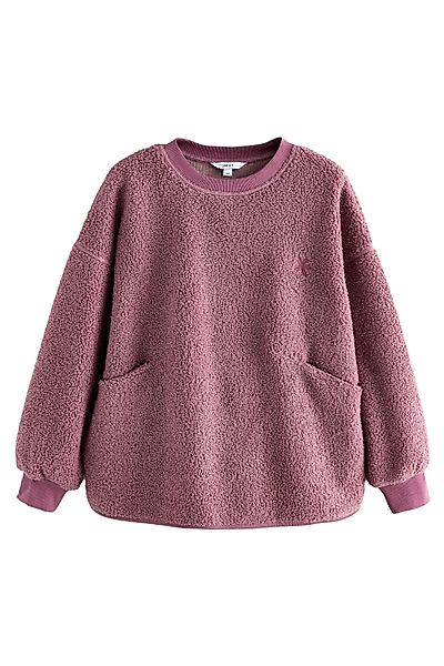 Next Fleecepullover Relaxed Fit Sweathirt mit günstig online kaufen