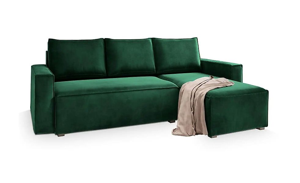 MASSENO Ecksofa mit Schlaffunktion Siles ¦ grün ¦ Maße (cm): B: 230 H: 85 P günstig online kaufen