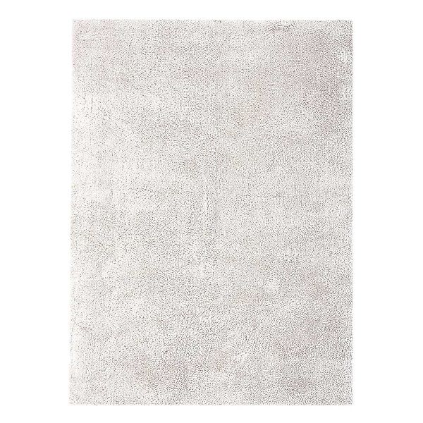 Hochflor Teppich in Creme Weiß modern günstig online kaufen