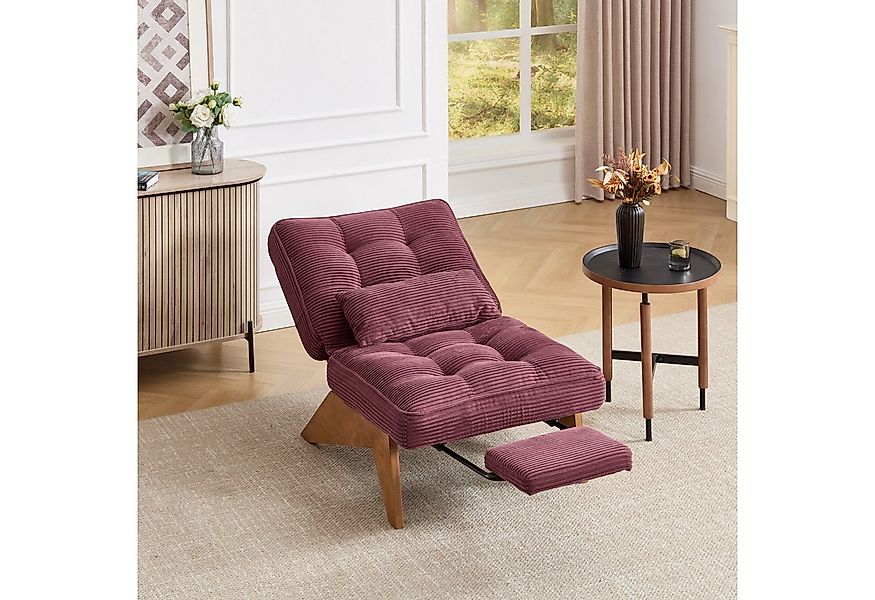 STILVORA Loungesessel mit Lendenkissen,Relaxsessel Loungesessel mit Fußstüt günstig online kaufen