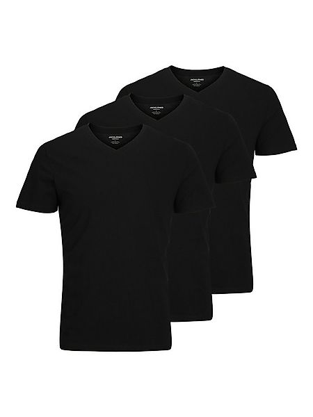 Jack & Jones V-Shirt JJEORGANIC BASIC TEE SS V-NECK 3PK MP (Packung, 3-tlg) günstig online kaufen