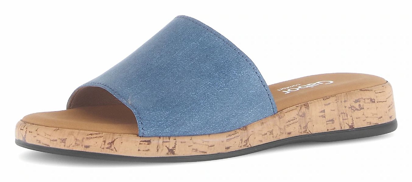 Gabor Pantolette "RHODOS", Sommerschuh, Komfortschuh, kleiner Stretcheinsat günstig online kaufen
