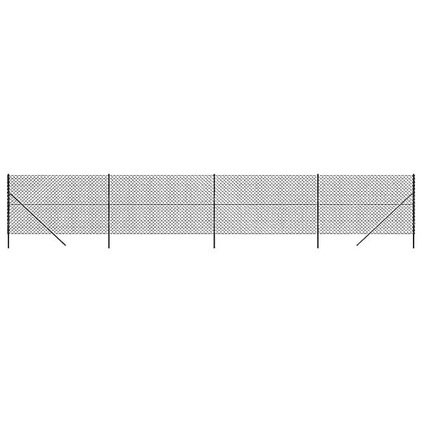 vidaXL Maschendrahtzaun Anthrazit 2x10 m 153958 günstig online kaufen