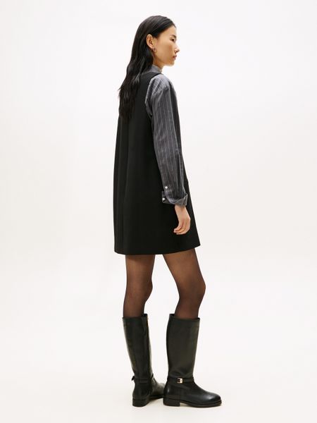 Tommy Hilfiger A-Linien-Kleid PUNTO V-NK NS günstig online kaufen