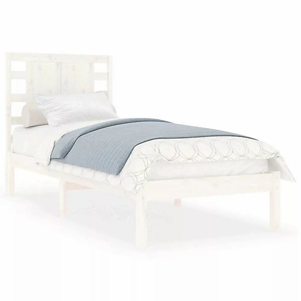 vidaXL Massivholzbett Weiß 90x190 cm 3FT Single1156697 günstig online kaufen