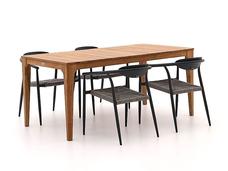 Manifesto Cavone/Bruca 170 cm Gartenmöbel-Set 5-teilig stapelbar günstig online kaufen