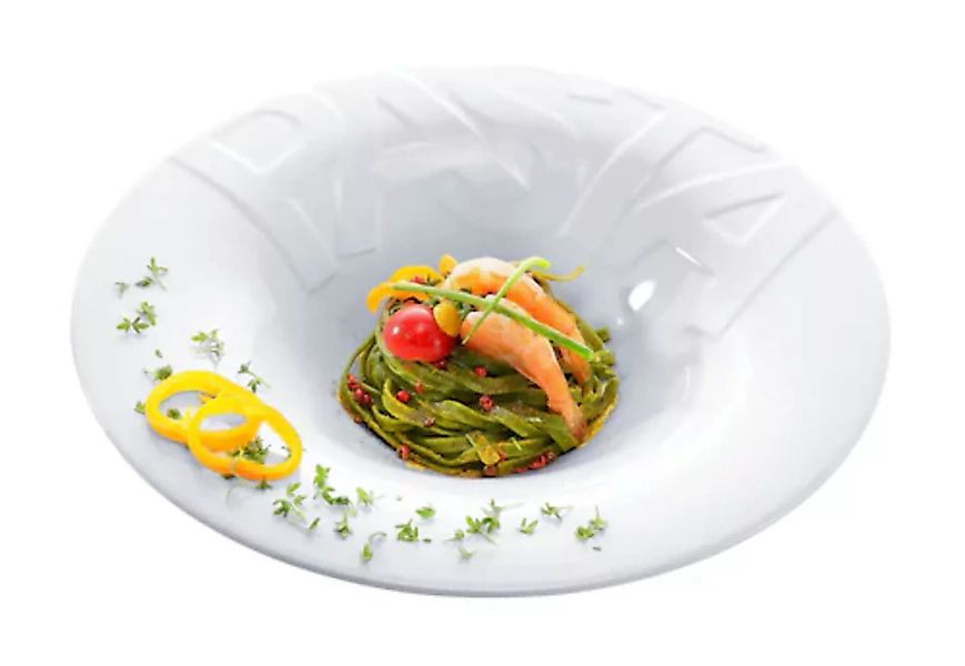 CreaTable Pastateller GOURMET weiß Porzellan D: ca. 30 cm günstig online kaufen