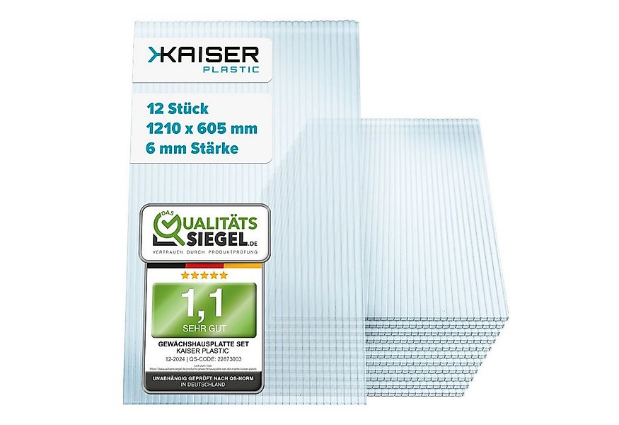 Kaiser plastic Gewächshaus Gewächshausplatten Sets, 4 bis 10 mm Stärke, PC günstig online kaufen