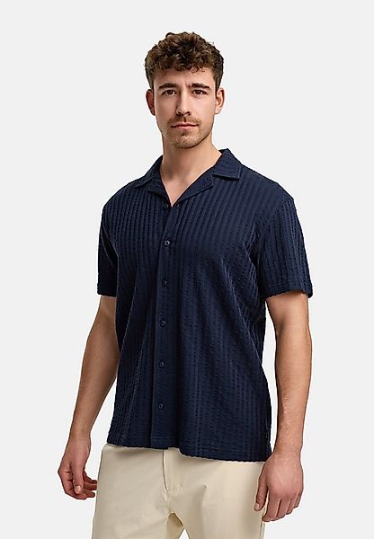 Indicode Kurzarmhemd Herren INCrepe Herrenhemd Kurzarm Strukturstoff für de günstig online kaufen