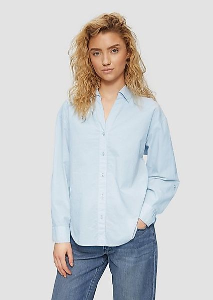 s.Oliver Langarmbluse Leichte Hemdbluse im Relaxed Fit mit Turn-up Raffung günstig online kaufen