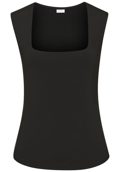 LASCANA Tanktop aus bügelfreiem Material, elegantes Basic-Top mit breiten T günstig online kaufen