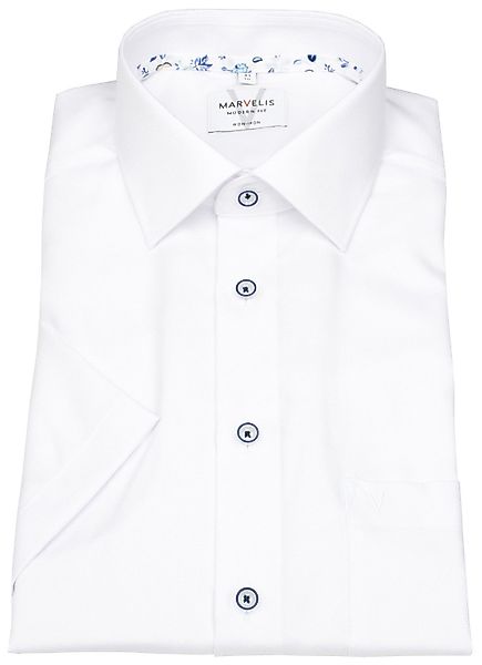 MARVELIS Kurzarmhemd Modern Fit leicht tailliert günstig online kaufen