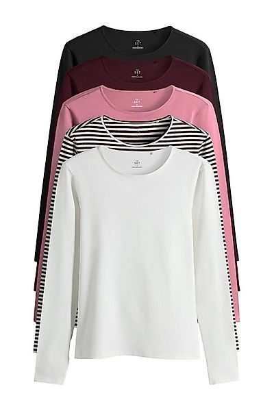 The Set Langarmshirt The Set Langarmshirts mit Rundhalsausschnitt, (5-tlg) günstig online kaufen