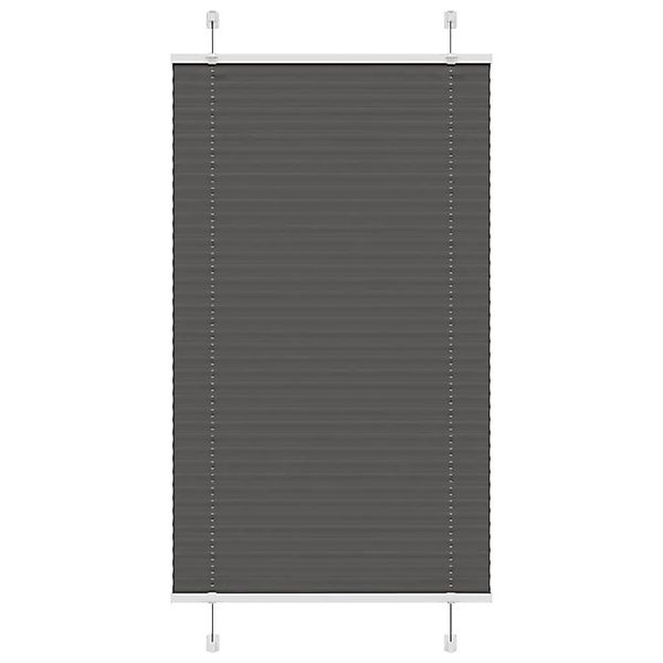 vidaXL Plissee Schwarz 70x100 cm Stoffbreite 69,4 cm Polyester 4015120 günstig online kaufen