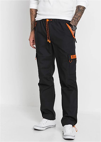bonprix Schlupfhose "Relaxed Fit Schlupf-Cargohose, Straight" aus Baumwollm günstig online kaufen