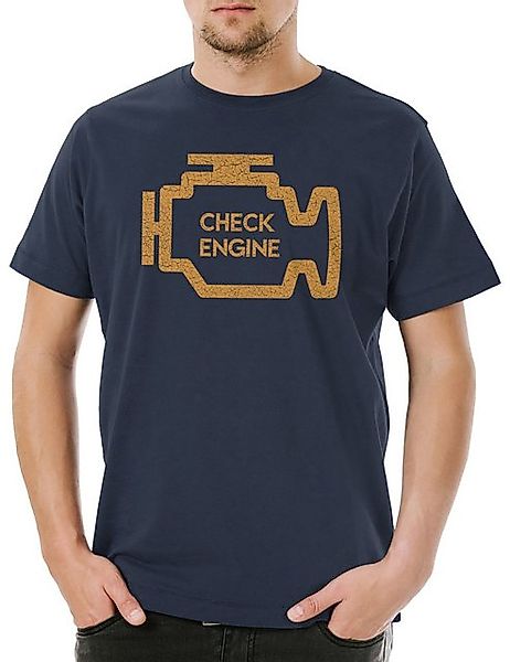 Urban Backwoods Print-Shirt Check Engine Herren T-Shirt Race Racing car Dri günstig online kaufen