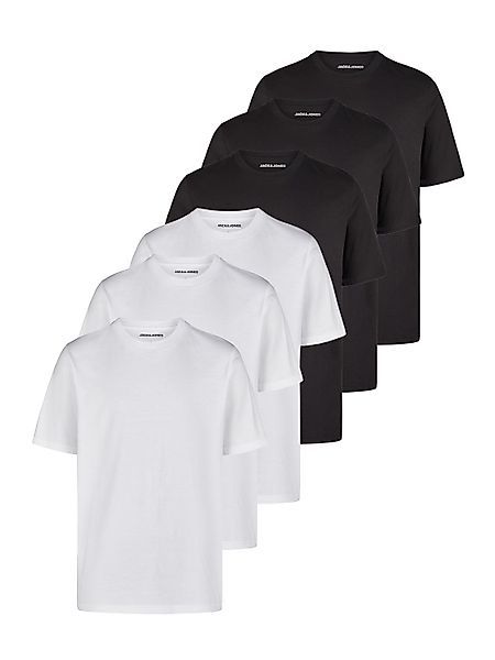 Jack & Jones Tshirt Herren Basic Regular Fit JACJEANS CREW NECK TEE 6er Set günstig online kaufen