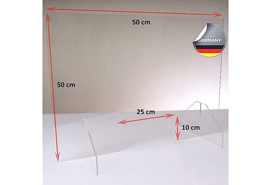 queence Trennwandplatten Tröpfchenschutz - Schutzplatte aus Acryl, Virensch günstig online kaufen