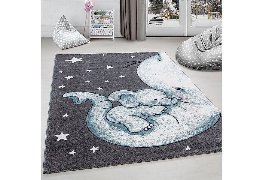 Carpettex Kinderteppich Elefant-Design, Läufer, Höhe: 11 mm, Kinderteppich günstig online kaufen