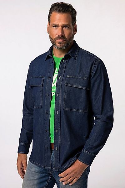 JP1880 Businesshemd JP 1880 Jeanshemd Denim Langarm Kentkragen günstig online kaufen