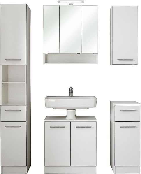 Saphir Badmöbel-Set »Quickset 953 5-teilig, Waschbeckenunterschrank und LED günstig online kaufen
