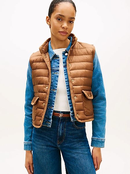 Tommy Hilfiger Steppweste "FEMININE LW DOWN VEST" mit aufgesetzten Taschen günstig online kaufen
