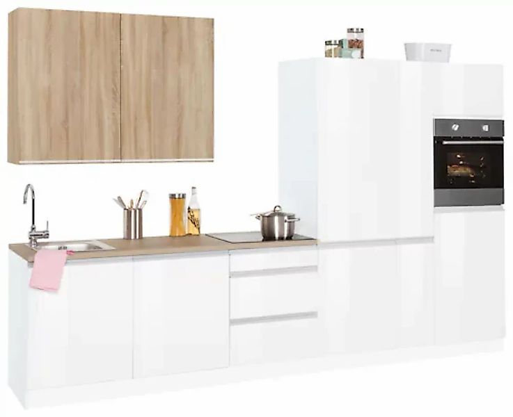 KOCHSTATION Küchenzeile »KS-Ohio«, ohne E-Geräte, Breite 330 cm günstig online kaufen