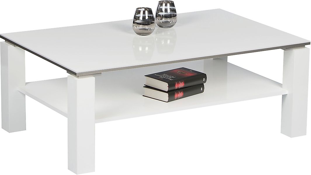 Stolkom Sp.z.o.o. Couchtisch Romy, weiß Glanz, günstig online kaufen