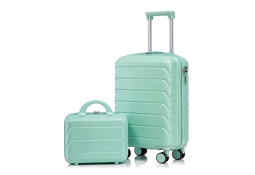 i@home Kofferset 14"/19" 2-teiliger Koffer, 4 Rollen, (2 tlg), ABS-Spinner- günstig online kaufen