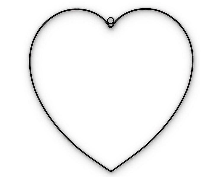 matches21 HOME & HOBBY Dekohänger Metall Draht-Herzen Ø 30 cm im 2er Set zu günstig online kaufen