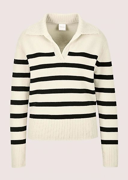 MADELEINE Longpullover "Strickpullover Sommerpullover im Streifen-Look" Pol günstig online kaufen