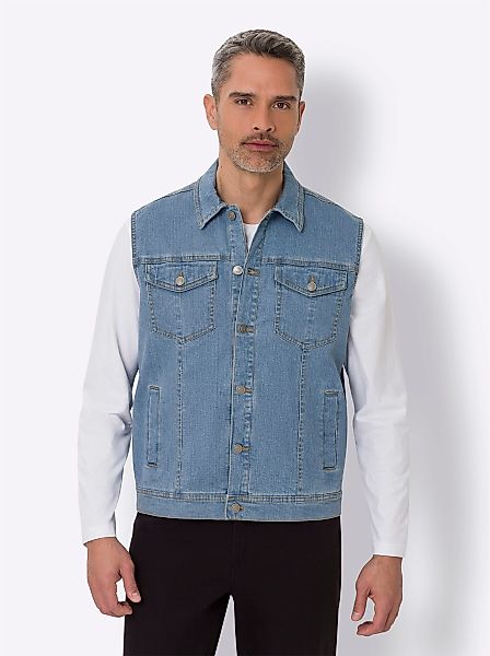 Sieh an! Jerseyweste Jeans-Weste günstig online kaufen