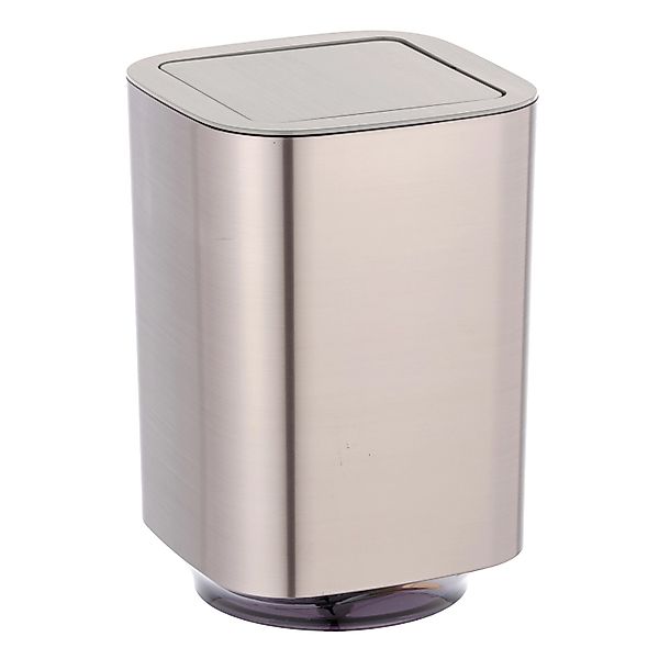 Wenko Schwingdeckeleimer Auron Silber 5.5, Kunststoff 17.2 x 25.5 x 17.2 cm günstig online kaufen