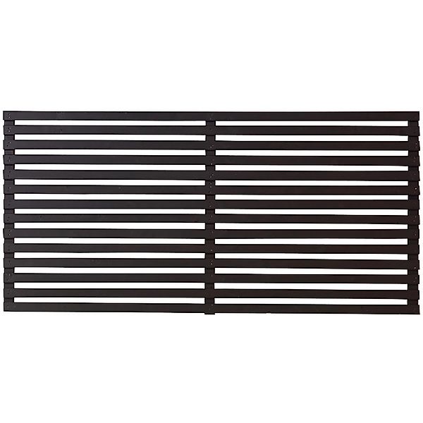 Vorgartenzaun Tokyo Nadelholz Schwarz 180 cm x 90 cm günstig online kaufen