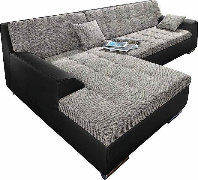 DOMO collection Ecksofa "Treviso viele Bezüge, auch in Cord, L-Form, B/T/H: günstig online kaufen