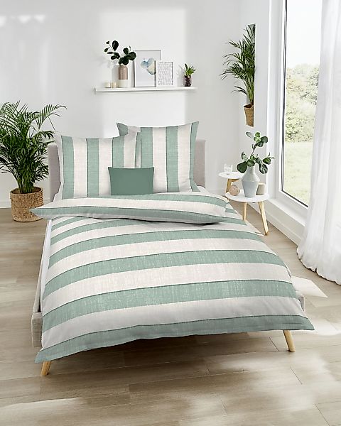 Kaeppel Bettwäsche "College" 3 Stk. tlg. Mit breiten Streifen günstig online kaufen