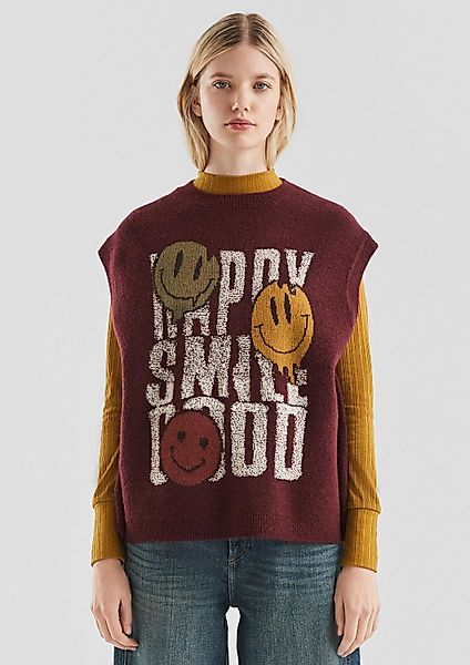 QS Kurzarmpullover Strickpullover Oversized Pullunder mit günstig online kaufen