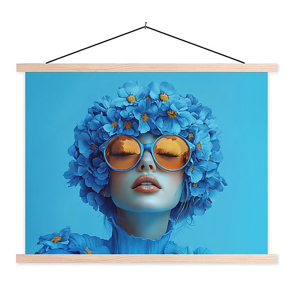 MuchoWow Poster Frau - Blume - günstig online kaufen