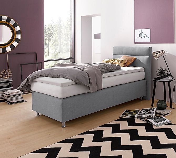 Westfalia Schlafkomfort Boxspringbett wahlweise mit LED-Beleuchtung günstig online kaufen