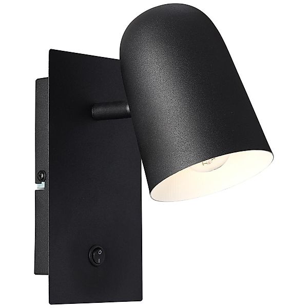 Wandleuchte Ayr in Schwarz-matt E14 günstig online kaufen