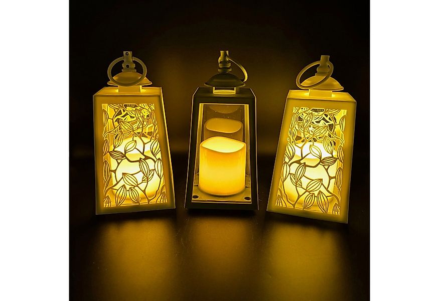 Online-Fuchs LED Laterne 3er Set Deko Laternen für draußen - Outdoor geeign günstig online kaufen