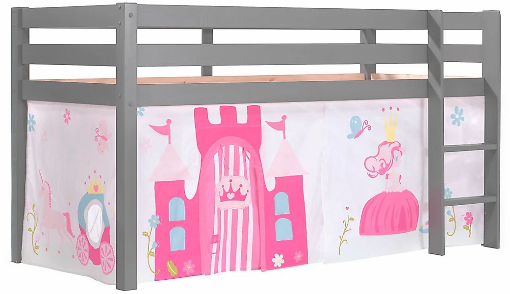 Vipack Hochbett »Pino, Spielbett massiv Kiefer, stabil gebaut, 3 Korpusfarb günstig online kaufen