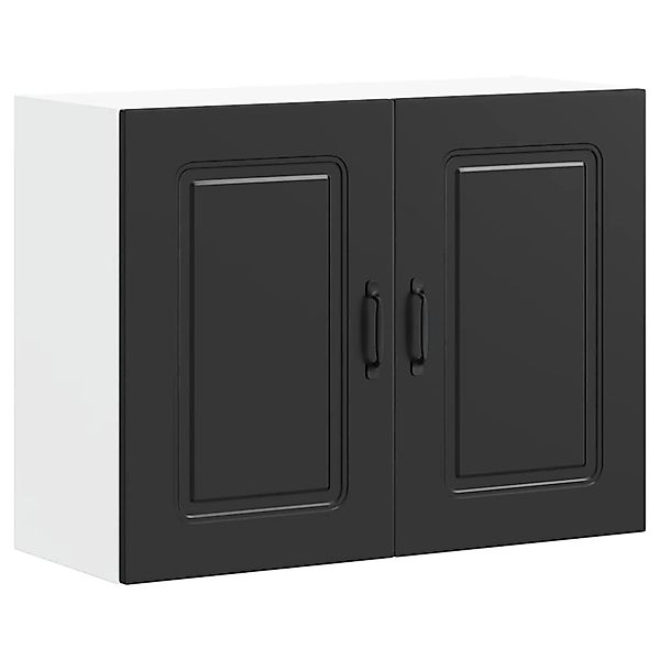 vidaXL Küchen-Hängeschrank Kalmar Schwarz Holzwerkstoff 853588 günstig online kaufen