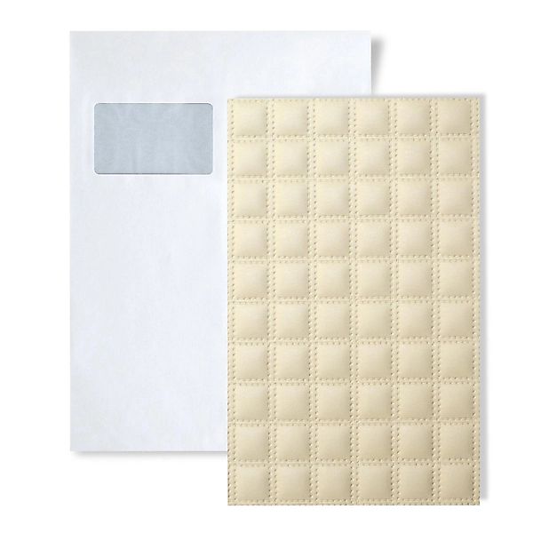Wallface 1 MUSTERSTÜCK S-14277 DIN A5 Wandpaneel Muster QUADRO CREME günstig online kaufen