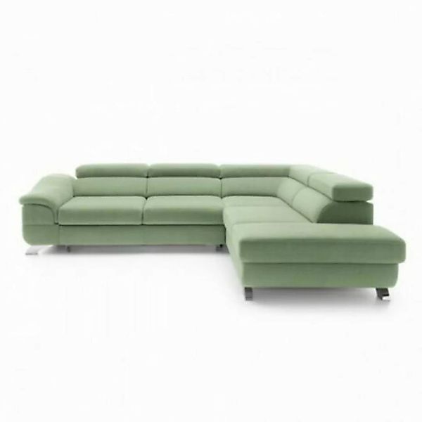 JVmoebel Ecksofa Schlafsofa Funktions Sofa Polster Wohnzimmer Ecksofa Textl günstig online kaufen