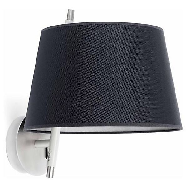 Dezente Tango Wandleuchte in satiniertem Nickel, schwarz günstig online kaufen