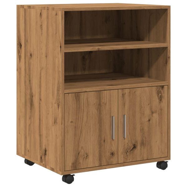 vidaXL Aktenschrank Rollschrank Artisan-Eiche 60x48x81 cm günstig online kaufen