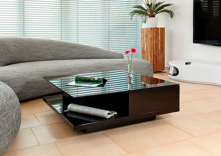 SalesFever Couchtisch "- stilvoll und praktisch", Kristallglas-Tischplatte, günstig online kaufen